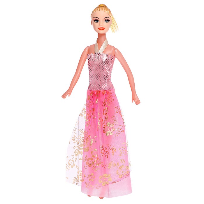 Кукла-модель Наташа в длинном платье, МИКС