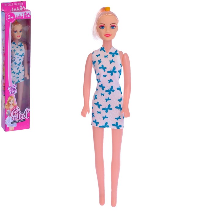 Кукла модель "Оля" в платье, МИКС