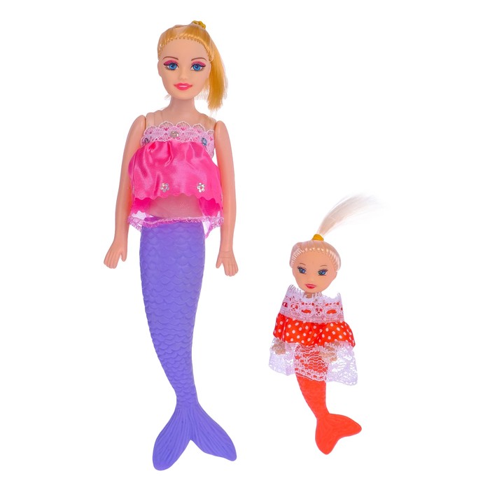 Кукла "Русалочка" с куклой-малышкой, МИКС