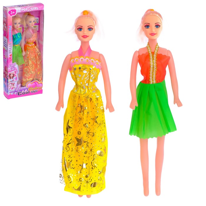 Куклы модели "Красотки", набор 2 шт, МИКС