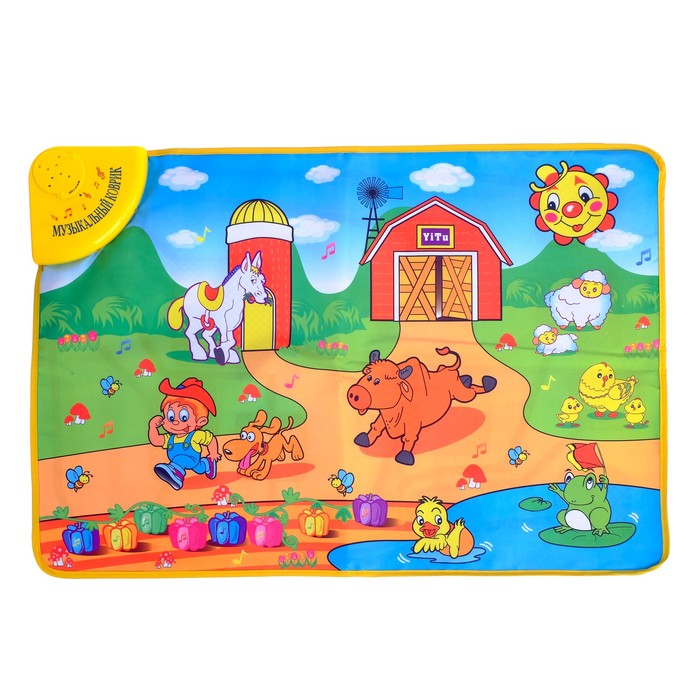 Музыкальный коврик "Весёлая полянка: Ферма"