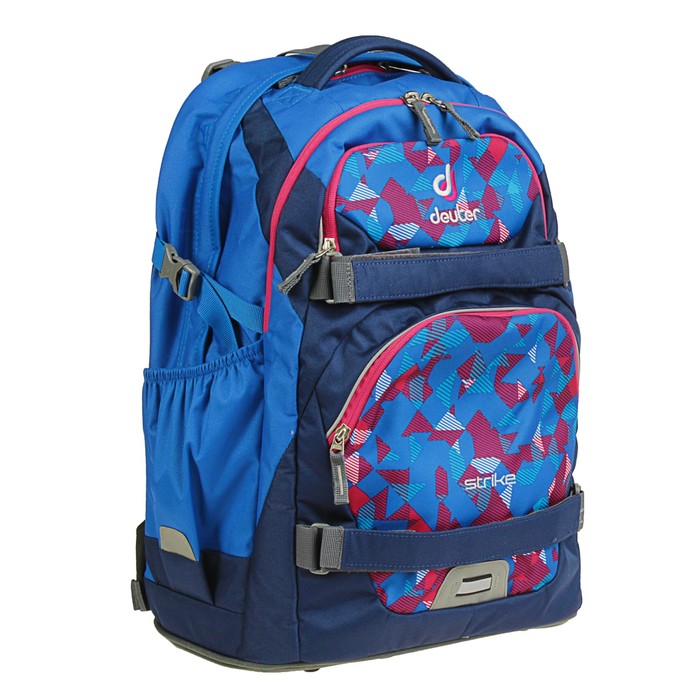 Рюкзак молодежный эргономичная спинка Deuter 45*32*29 Strike, сине-розовая клетка 3830016-3082