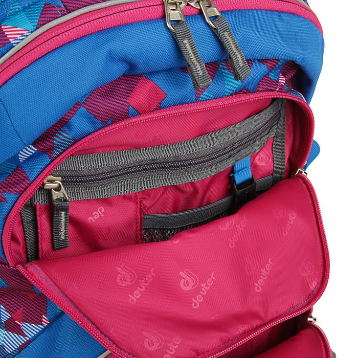 Рюкзак молодежный Deuter Ypsilon 46*32*22 сине-розовая клетка 80223-3082