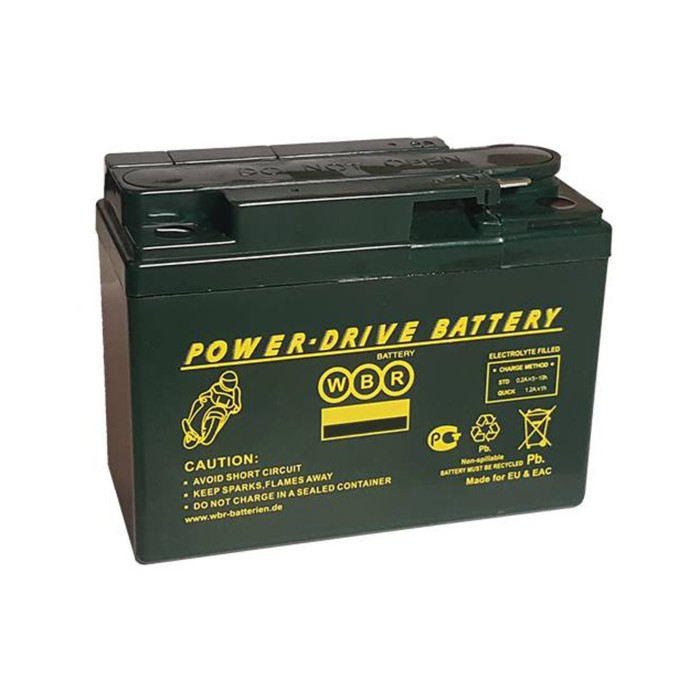 Аккумуляторная батарея WBR 2,3Ач боковая полярность MTG 12-2,4 YTR4A-BS(GEL),YTX4A-BS