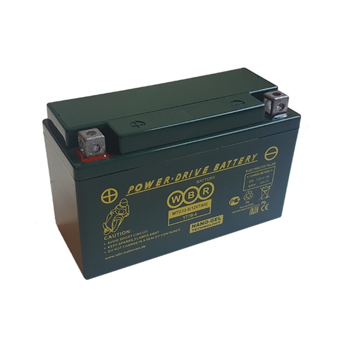 Аккумуляторная батарея WBR 7Ач MTG 12-8 YT7B-4(GEL),YT7B-BS