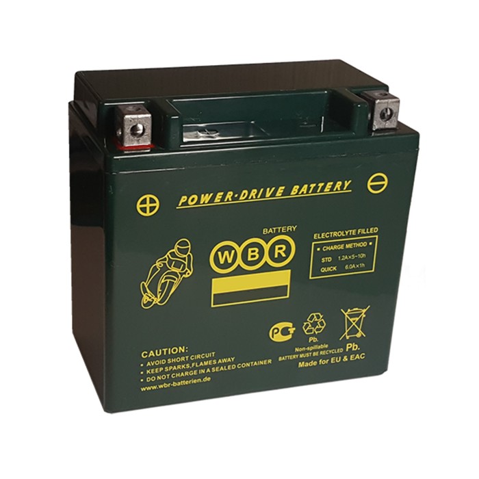 Аккумуляторная батарея WBR 16Ач MTG 12-16 YTX16-BS(GEL),YB16AL-A2