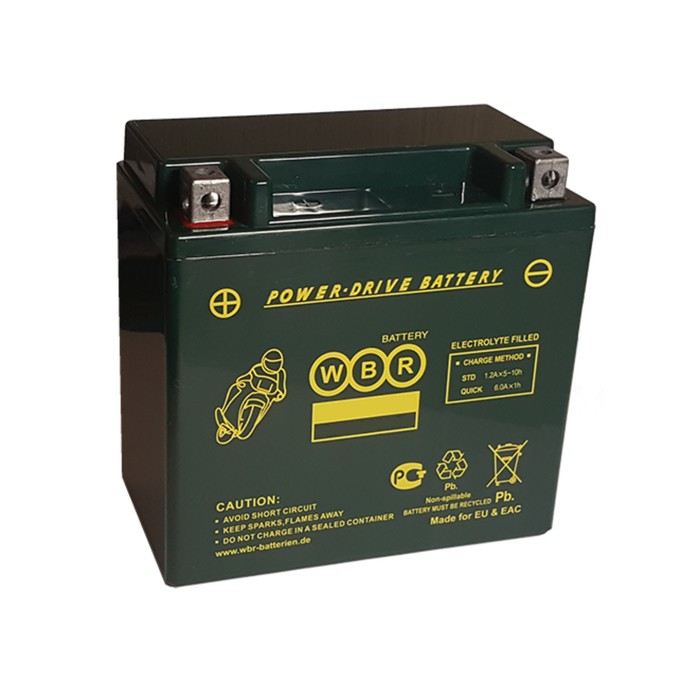 Аккумуляторная батарея WBR 20Ач обратная полярность MTG 12-20 YT20L-BS(GEL),Y50-N18L-A