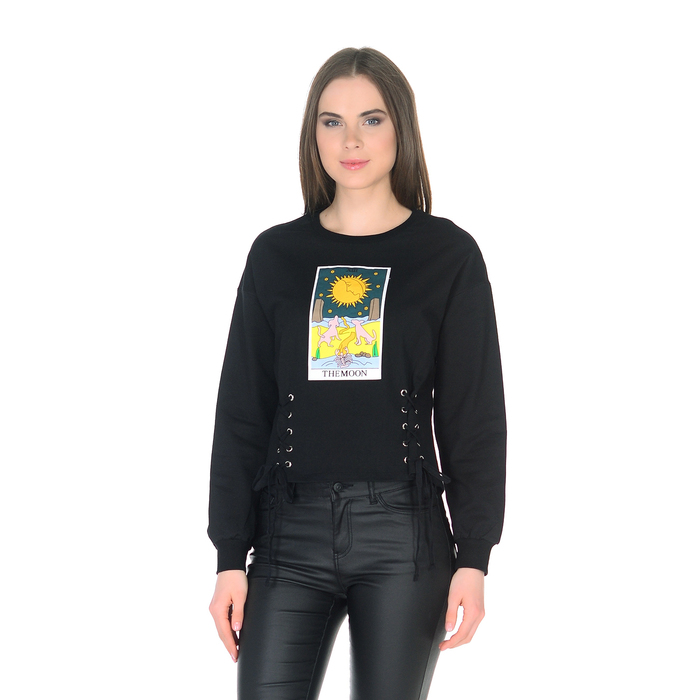 Джемпер женский 18006 цвет чёрный, р-р 48, рост 170