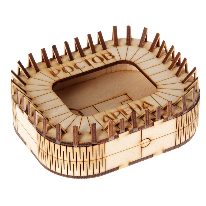 Заготовка для магнита из фанеры "Арена Ростов" 12х10х4 см