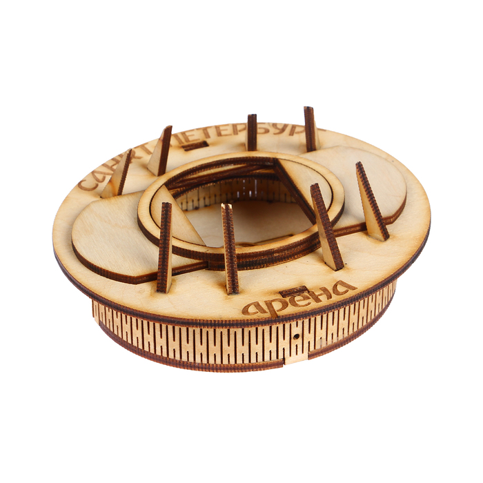 Заготовка для магнита из фанеры "Арена Санкт-Петербург" 12х10,5х5,5 см