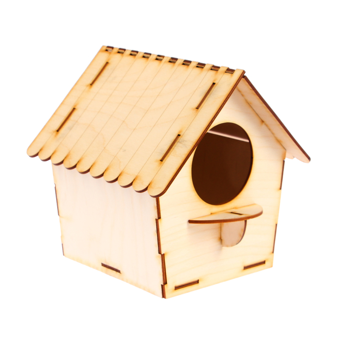 Заготовка для скворечника "Теремок" (набор 9 деталей) 20х15х13 см