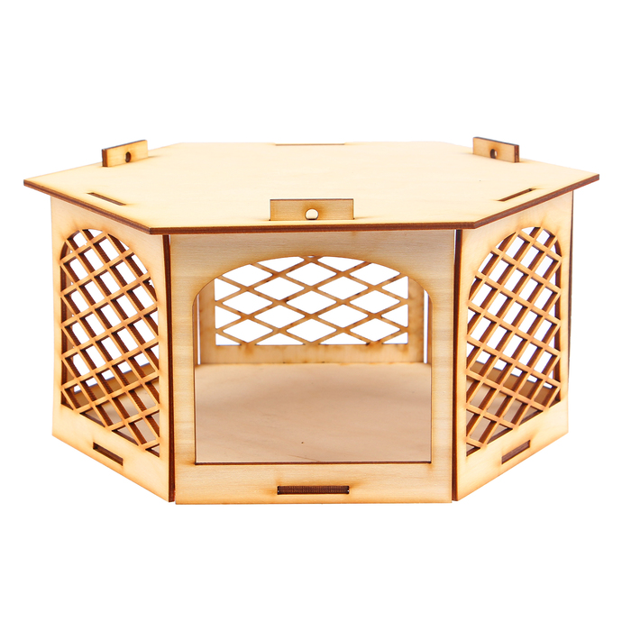 Заготовка для кормушки "Веранда" (набор 8 деталей) 27х23х13,5 см