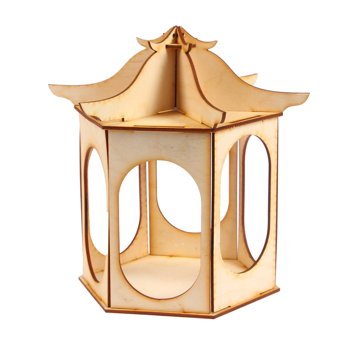 Заготовка для кормушки "Фонарик" (набор 15 деталей) 25х18х18 см