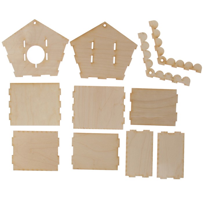 Заготовка для кормушки "Дуплянка" 16х13х11 см