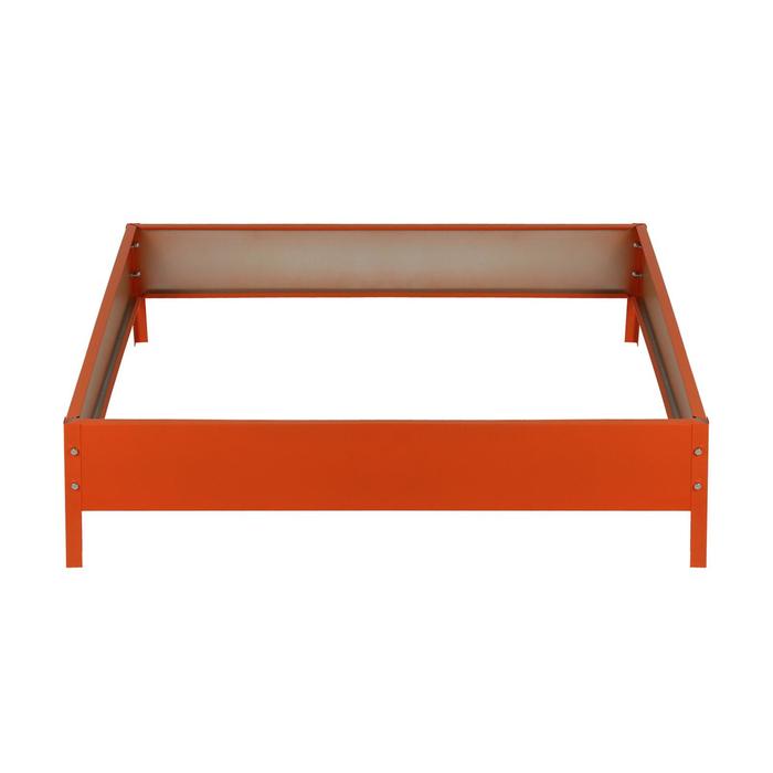 Клумба, 100 х 100 х 15 см, оранжевая