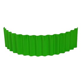Ограждение для клумбы, 110 × 24 см, зелёное, «Волна» Ош