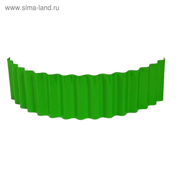 greengo ограждение для клумбы 110 × 24 см зелёное волна Ограждение для клумбы, 110 × 24 см, зелёное, «Волна»