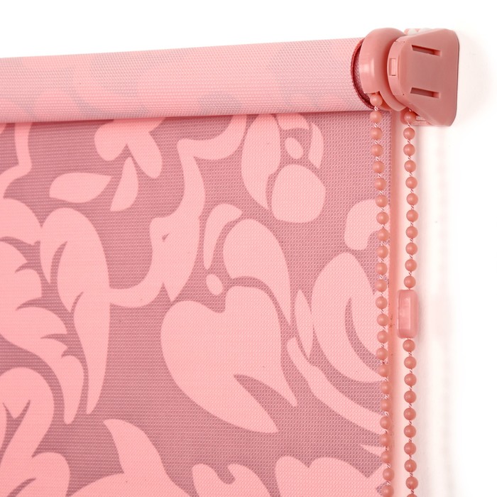 Ролет-штора 80х160 см "Гавайская роза", цвет розовый