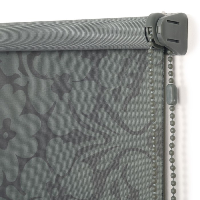 Ролет-штора 80х160 см "Гавайская роза", цвет серый