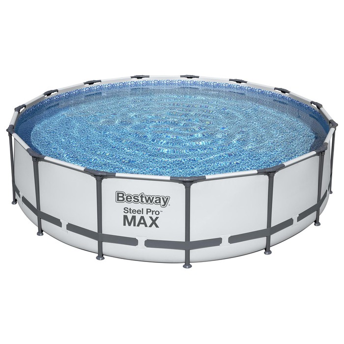 Бассейн каркасный Steel Pro MAX, 457 х 107 см, фильтр-насос, лестница, тент, 56488 Bestway