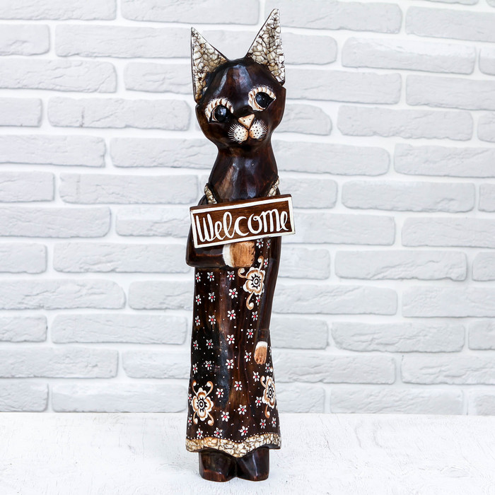 Интерьерный сувенир "Кошка швейцар " 60 см