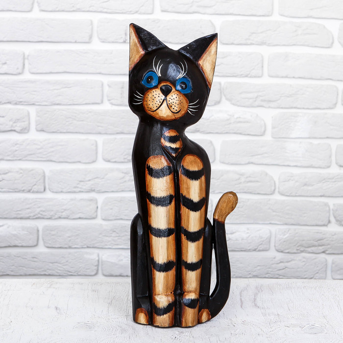 Интерьерный сувенир "Кот полосатый" 50 см