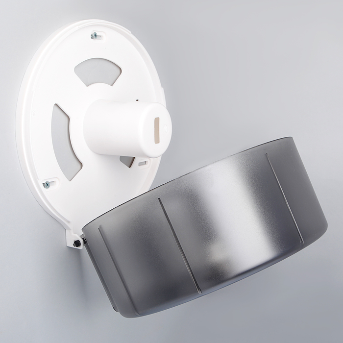 Диспенсер туалетной бумаги, пластик прозрачный черный 28х27,5х12 см, втулка 6,5 см