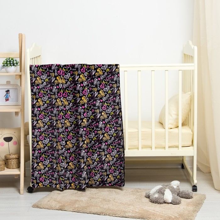 Плед велсофт 100х140 см, рис Т-113, 280 гр/м полиэстер