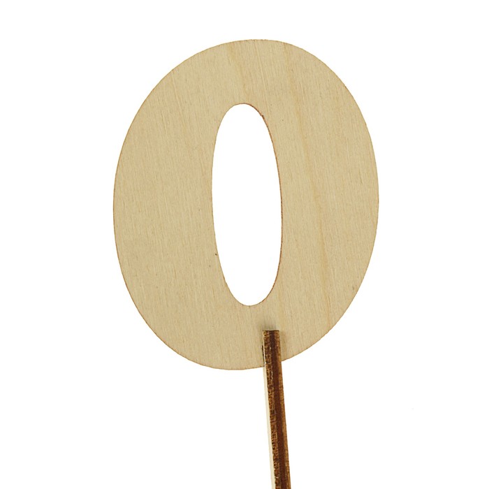 Топпер цифра "0", с держателем