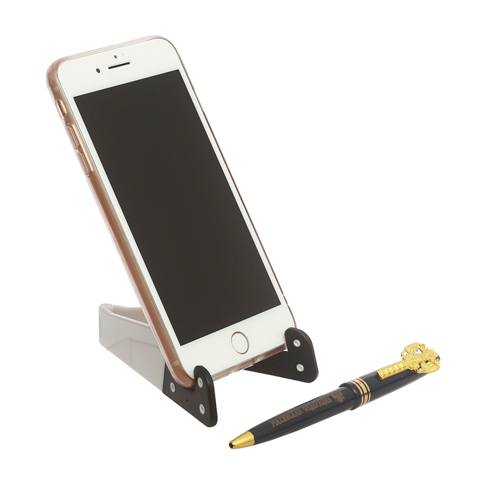 Набор "Удача выбирает смелых": подставка для телефона и ручка