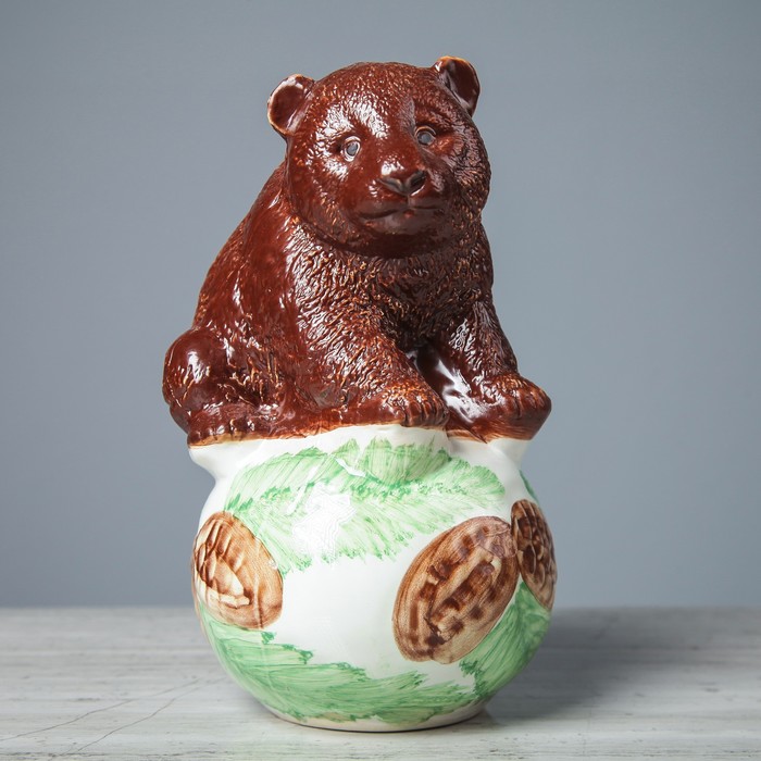 Копилка "Медведь на шаре" микс