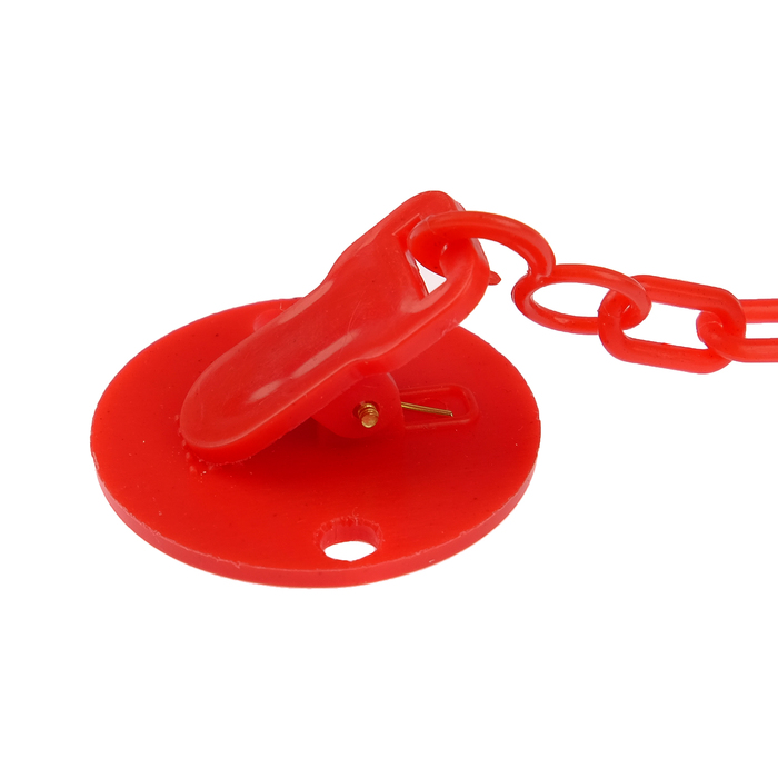Держатель для пустышки «Красавица» на цепочке, цвет красный