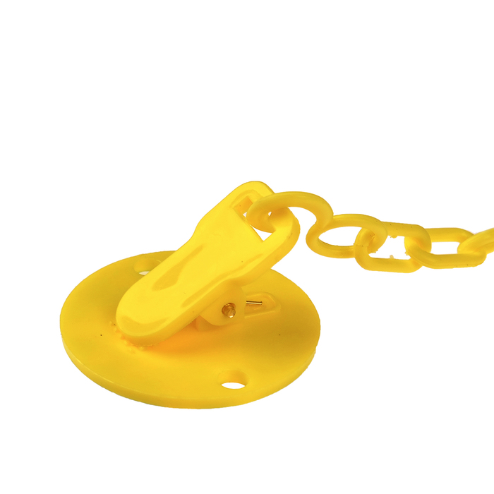 Держатель для пустышки «Чудо» на цепочке, цвет жёлтый