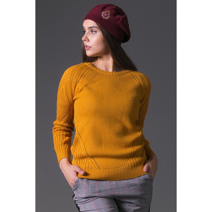 Берет женский демисезонный "Париж" 820106, цвет бордовый, р-р 56-58