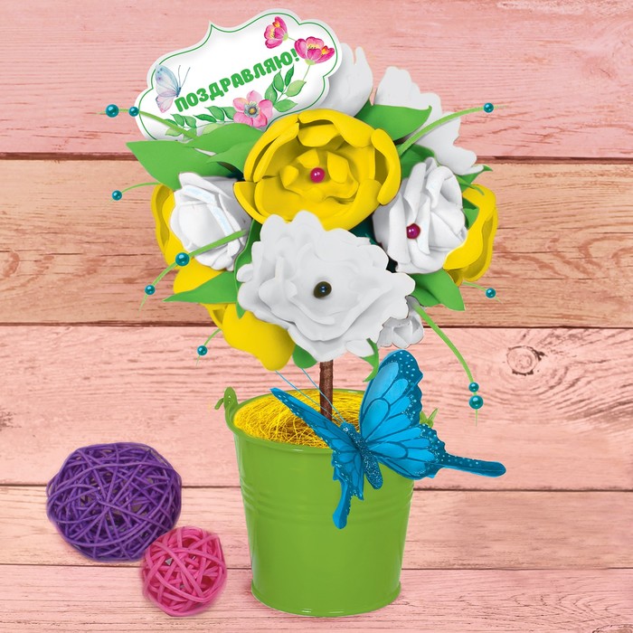 Топиарий своими руками "Цветочное дерево", № 2