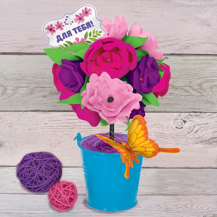 Топиарий своими руками "Цветочное дерево", набор №4