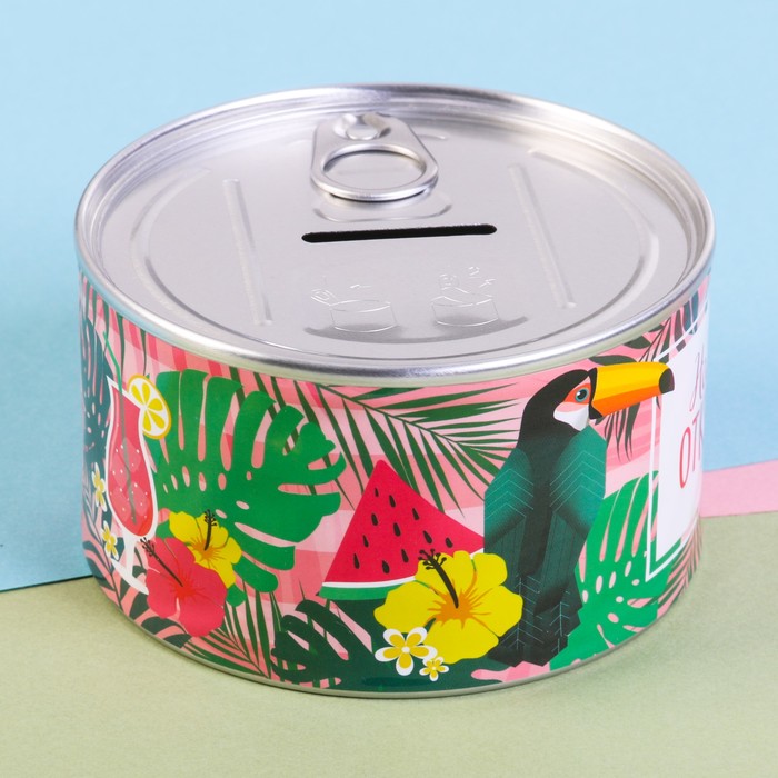 Копилка - консервная банка "На новые открытия"