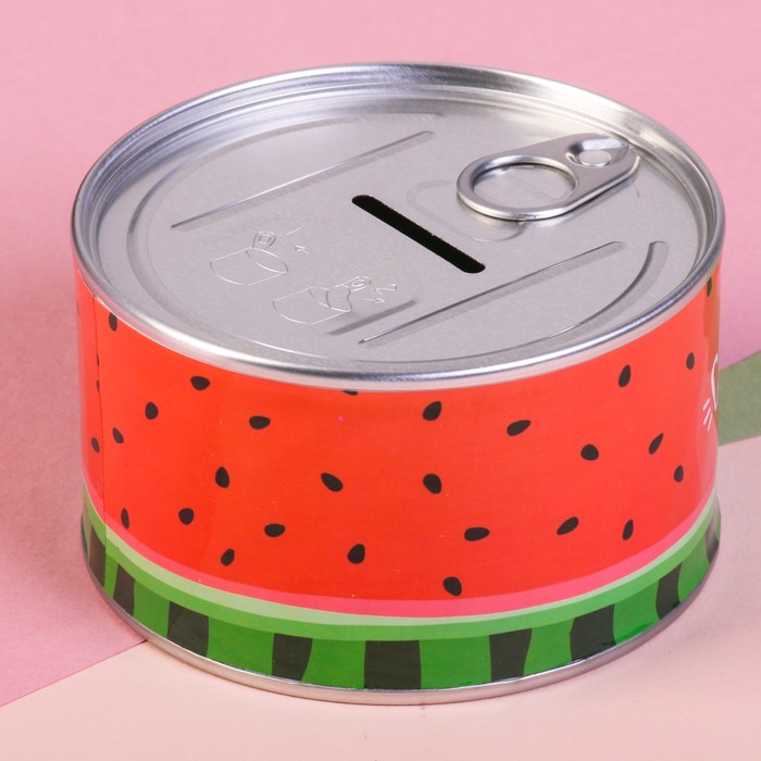 Копилка - консервная банка "Коплю на сочную жизнь"