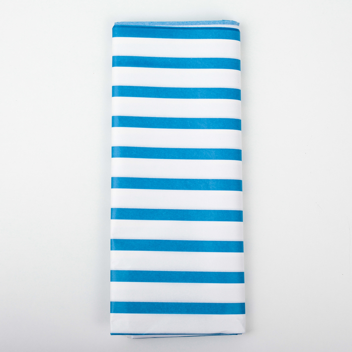 Бумага тишью "Голубая полоска", 50 х 66 см