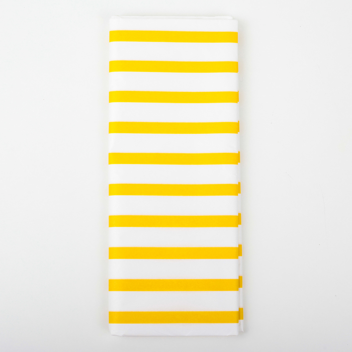 Бумага тишью "Желтая полоска", 50 х 66 см