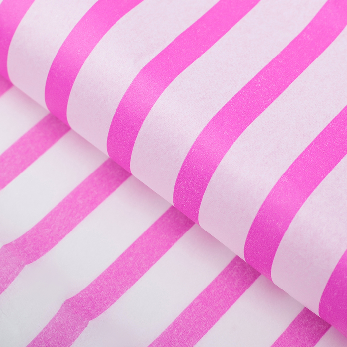 Бумага тишью "Розовая полоска", 50 х 66 см
