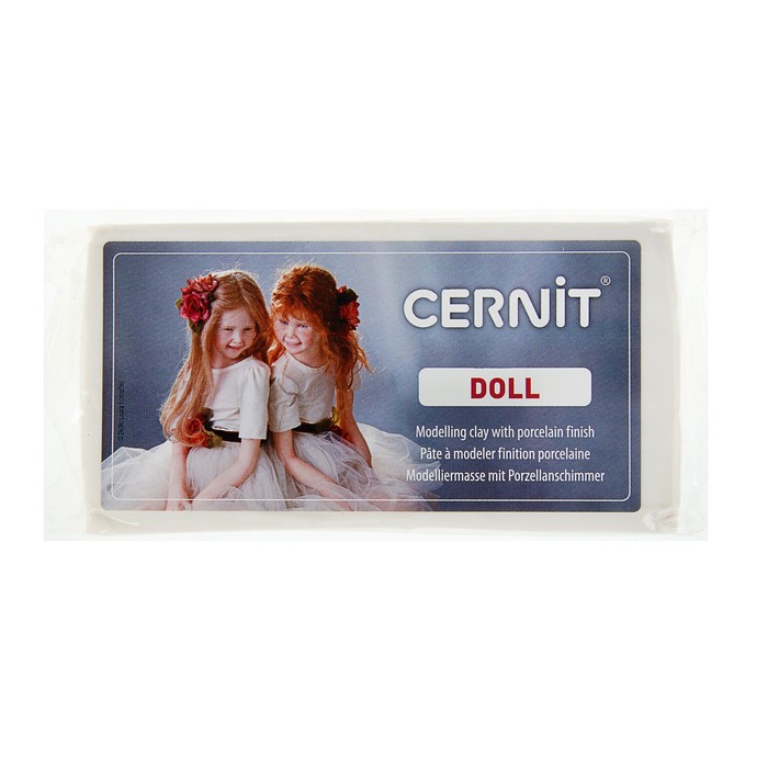 Полимерная глина запекаемая для изготовления кукол, Cernit Doll, 500 г, белая, №010