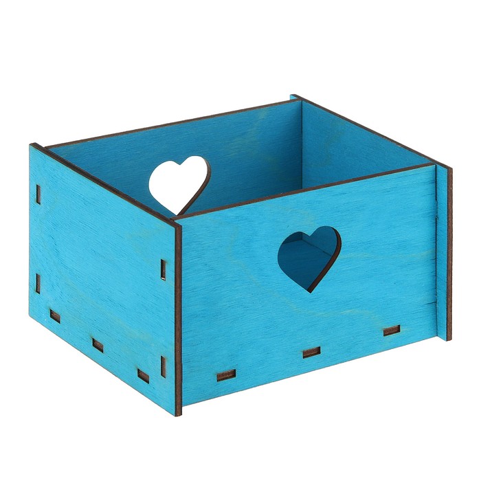 Кашпо флористическое "Голубой", сборно-разборное, 13 x 12 x 8 см