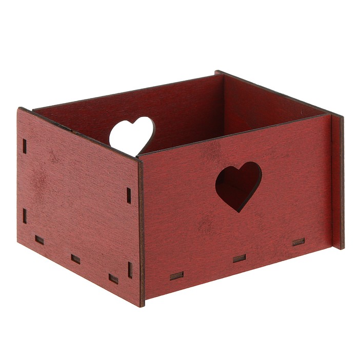 Кашпо флористическое "Рубин", сборно-разборное, лак, 13 x 12 x 8 см