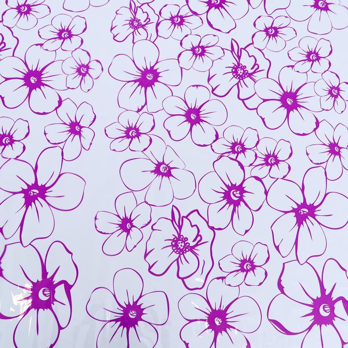 Плёнка для цветов "Лепестки сиреневые", 0,72 х 7,5 м, 40 мкм, 200 гр