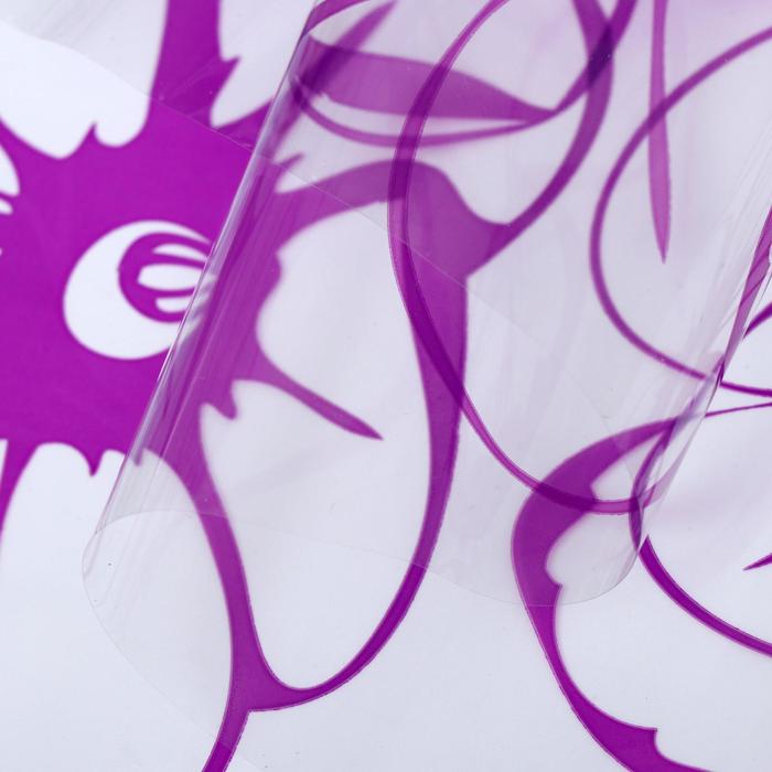 Плёнка для цветов "Лепестки сиреневые", 0,72 х 7,5 м, 40 мкм, 200 гр