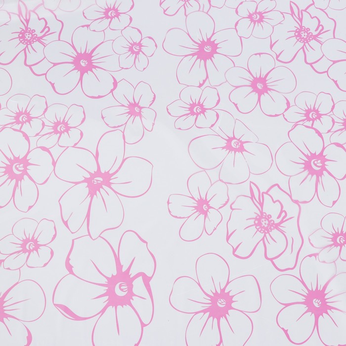 Плёнка для цветов "Лепестки розовые", 0,72 х 7,5 м, 40 мкм, 200 гр