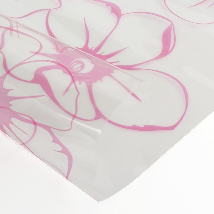 Плёнка для цветов "Лепестки розовые", 0,72 х 7,5 м, 40 мкм, 200 гр