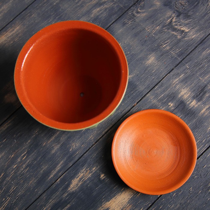 Набор горшков цветочных Арлекино лагуна 3 шт. Тюльпан мята