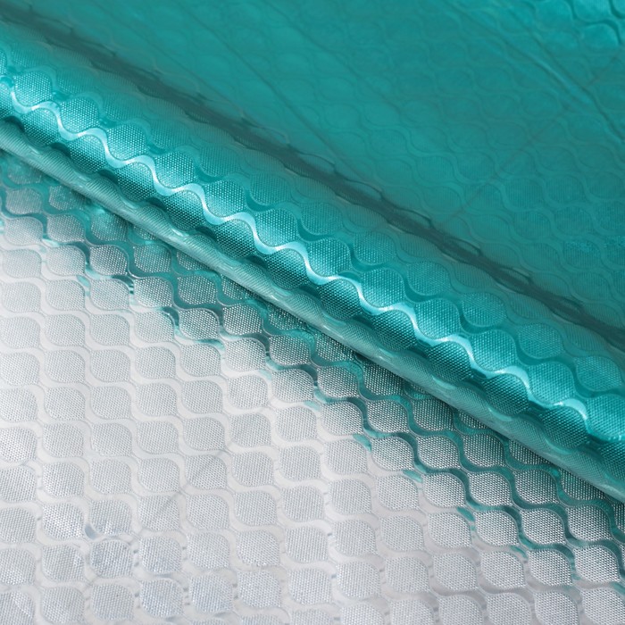 Плёнка металлизированная "Волны", бирюза, 0,7 х 2 м